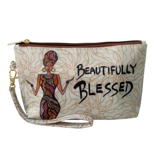 Beautifully Blessed - Cidne Wallace - cosmetic pouch